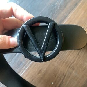 Valentino Size Small black belt with black hardware